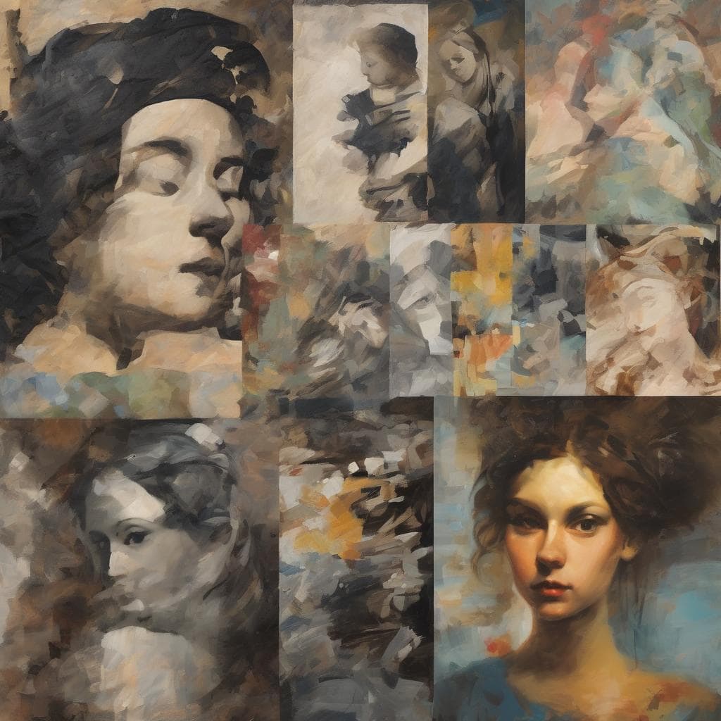 Ανθρωποι σε έργα τέχνης και βιογραφίες, εκφραστική ζωγραφική, σύγχρονη Τέχνη.